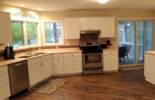 Seneca House | Spectacular lake home with dock and fire pit- room for all - good pets ok-