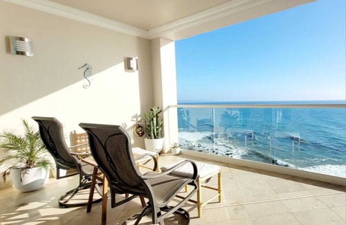 Plan Libertador Condo | Spectacular Oceanfront Sunset View Condo at Olas in Rosarito w Pools & Jacuzzis.