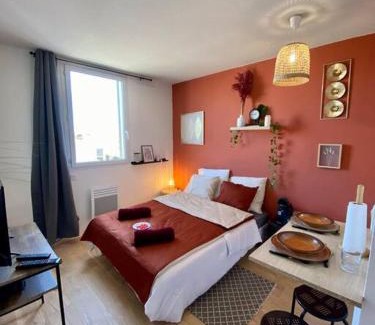 Costieres Apartment | Splendide studio Moderne - Proche centre - Laverie