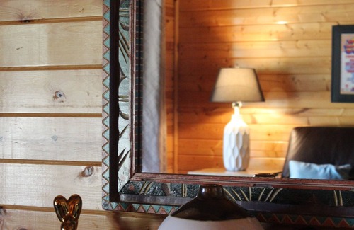 Leakey Cabin | Springs Cabin located near the pool area.