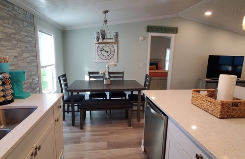 Butler Beach Cottage | St Augustine waterfront home on canal w/private dock, walk to beach!