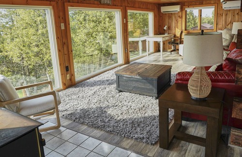 Brier Hill House | St. Lawrence River Modern Log Home with Dock and optional RV Hookups
