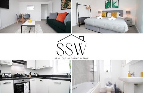 Bon-y-maen Apartment | Stadium Views Modern 2-Bed, Parking & Balcony