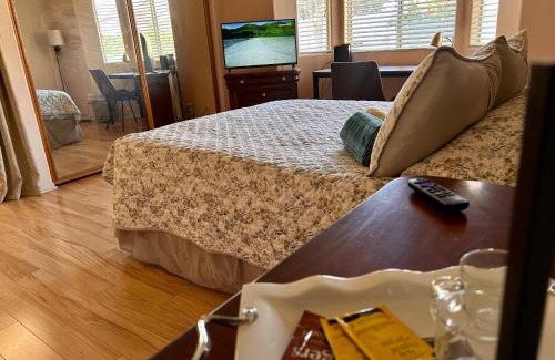 Hemet House | Stallion Crest Suite with TV and private bathroom