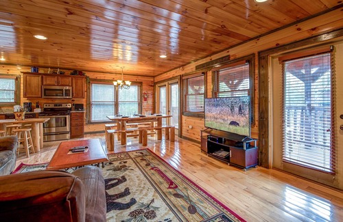 Hemlock Hills Cabin | Standing Bear Lodge | Home Theater + Game Room & Hot Tub!