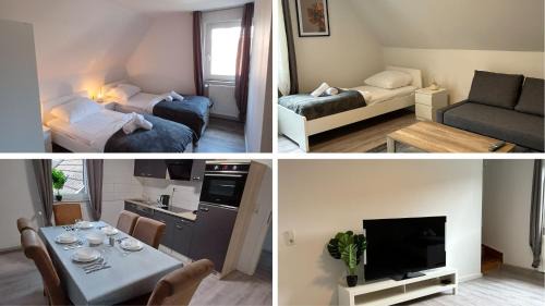 Liesborn Apartment | Stay Nest Komfort Ferien- und Monteurwohnungen Küche-Garten