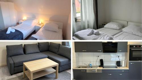 Liesborn Apartment | Stay Nest Komfort Ferien- und Monteurwohnungen Küche-Garten
