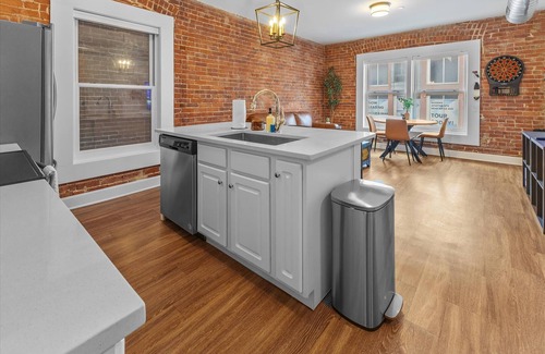 Lockerbie Square Apartment | Steps away from Mass Ave Restaurants and Big Patio