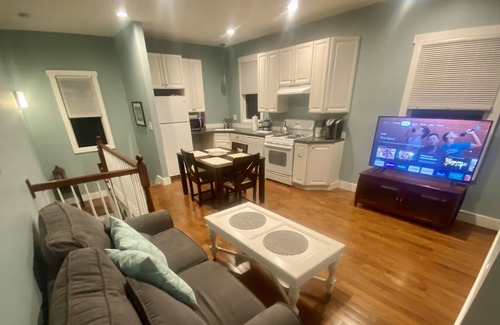 Sea Bright Apartment | Steps to free ocean beach. 40 min ferry ride to NYC. Ocean views from home.