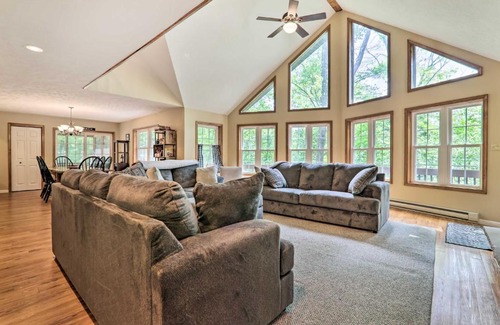 Gouldsboro House | Steps to River Big Bass Lake House with Grill!