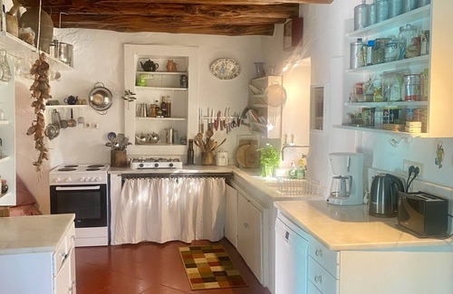 Andros Other | Stone-built Cycladic Farmhouse, and small hamlet, lovely views, sleeps 11/12