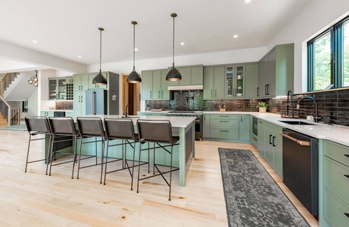 McHenry House | Stone Manor: Lakefront, 2 Hot Tubs, Private Indoor Pool!