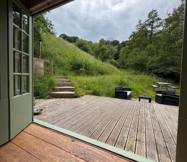 Lower Soudley House | Streamside Cabin with Hot Tub