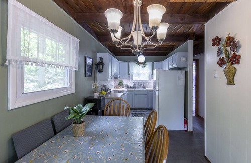 Hamlin Ski Chalet | Streamside Chalet with Hot Tub 🔥Pivate Playground-Family Friendly by pool/lake