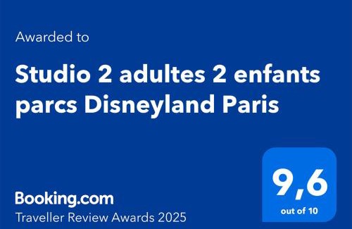 Montevrain Apartment | Studio 2 adultes 2 enfants parcs Disneyland Paris