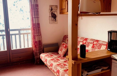 Valmeinier Apartment | Studio 4 people Valmenier 1800, foot of the slopes, exceptional view