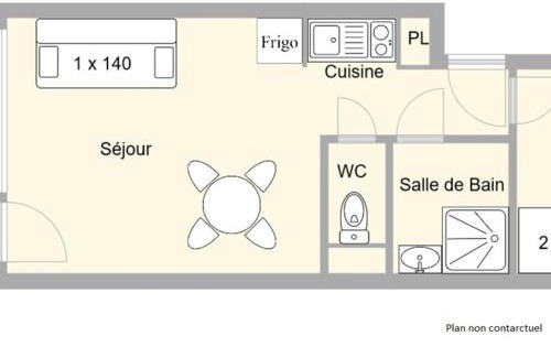 Les Saisies Apartment | Studio 4 pers, balcon sud, proche télésièges et commerces - Les Saisies - FR-1-594-153