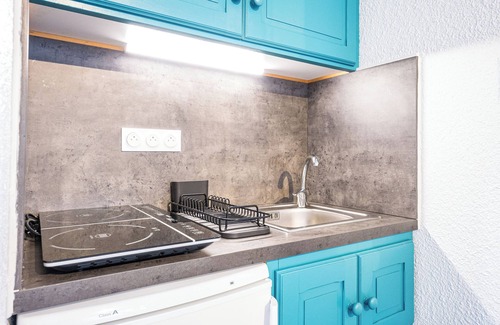Plan Peisey Apartment | Studio Apartment 'Skis Aux Pieds' with Mountain View, Balcony and Wi-Fi