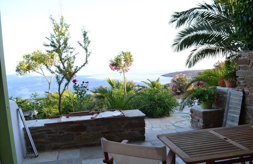 Tinos Town Villa | Studio At Villa Ioanna With Gorgeous Sea View