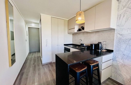 Nunoa Apartment | Studio Castillo Velasco - Gym Laundry Parking Pool Wifi