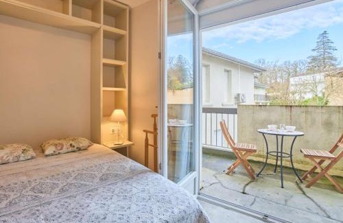 Barbotan-les-Thermes Apartment | Studio central avec balcon, proche Thermes - FR-1-841-21