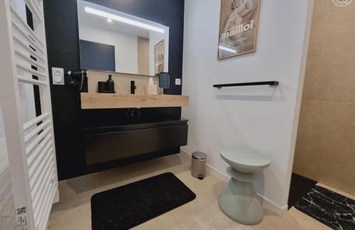 Saint-Andre-lez-Lille Apartment | Studio cocooning près de Lille avec jardin, parking sécurisé et accès facile aux transports. - FR-1-510-215