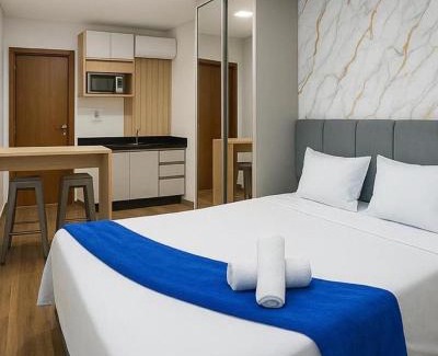 Picarras Apartment | Studio com piscina e fácil acesso à praia 350 m