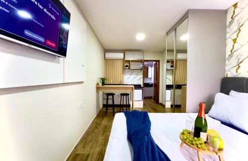 Picarras Apartment | Studio com piscina e fácil acesso à praia 350 m