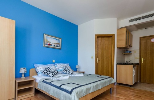 Srebreno Apartment | Studio flat with balcony Mlini, Dubrovnik (AS-10269-b)