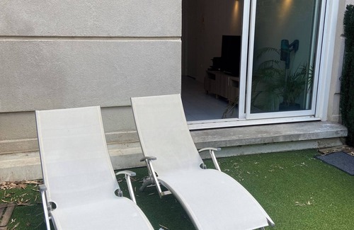 Residence Las Rebes Batiment Apartment | Studio-Jardin-Montpellier-Privé-Rives du Lez-Port Marianne