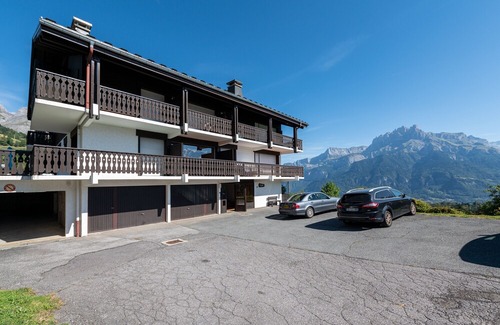 Cordon Apartment | Studio lumineux avec vue sur le Mont Blanc