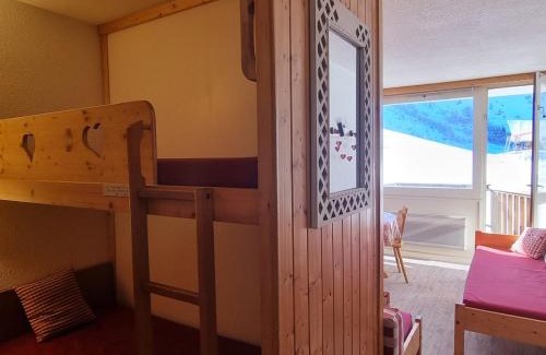 Aime Apartment | Studio lumineux cabine ski-in/ski-out, 3/4 pers, vue pistes - FR-1-181-2595