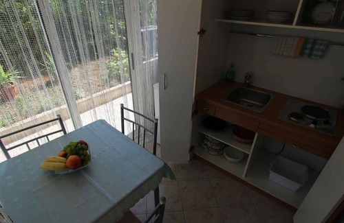 Porat Apartment | Studio mit Klimaanlage und Terrasse