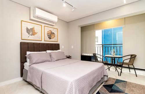 Vila Buarque House | Studio Moderno Piscina Gym e Portaria 24h