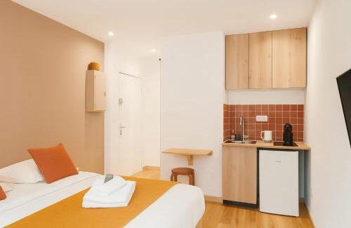 Combat Apartment | Studio neuf metro Buttes chaumont - Paris 19 - 2P