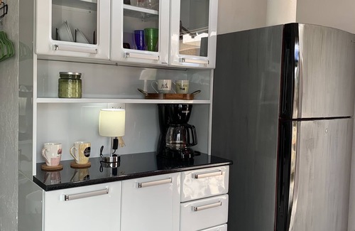 Nueva Gorgona Apartment | Studio, Queen, and Twin with full bath and kitchenette 30 yards to Playa Malibu!