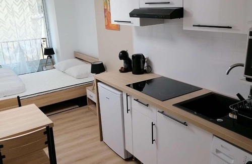 Amelie-les-Bains-Palalda Apartment | Studio rénové lumineux au centre-ville d'Amélie-Les-Bains, proche Thermes et commodités - FR-1-659-61