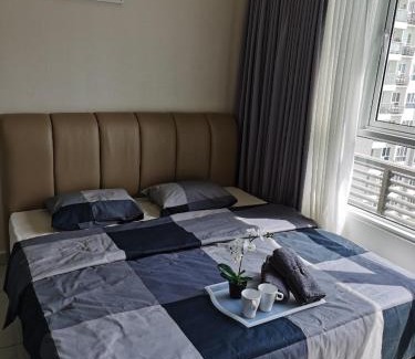 Kampung Sungai Nibong Apartment | Studio Suite near Queensbay Bayan Lepas 4pax