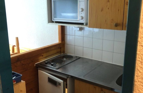 Valfrejus Apartment | Studio terrace with beautiful view and direct access to all hiking trails; sleeps 4