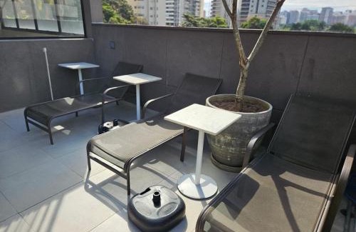 Campo Belo Apartment | Studio with a wonderful view!