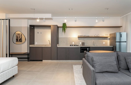 Centro Apartment | Studios Tower by Viva - Prédio com piscina e estacionamento no centro de Floripa
