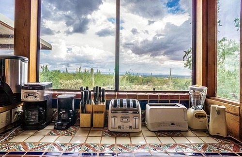 Tucson Estates House | Stunning 4BR Solar Home Next to Saguaro National Park with Hot Tub Patio