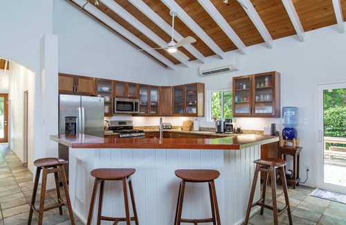 Orange Grove House | Stunning 4BRM Villa w Pool & Buck Island view near Town