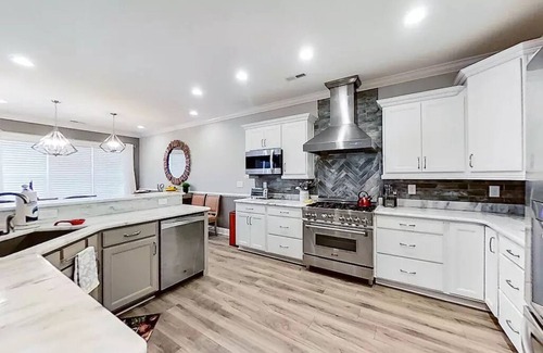 Atlantic Beach House | Stunning Coastal Beauty with Private Pool, Spa, Luxe Theater | Walk to Beach