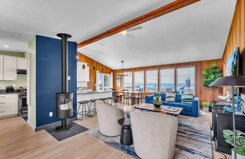 Rockaway Beach House | Stunning Home: Spacious layout, perfect for gathering with friends or family.