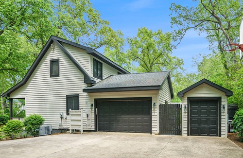 Grand Beach House | Stunning lake retreat with private pool, hot tub, games, firepit, & lovely patio