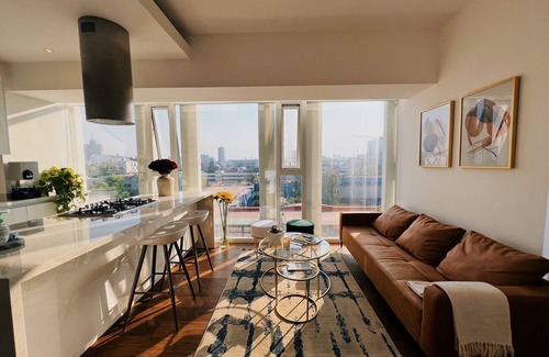 Hipodromo Condesa Condo | Stunning luxury apt w/breathtaking 360º city views, rooftops, pool, gym, sauna