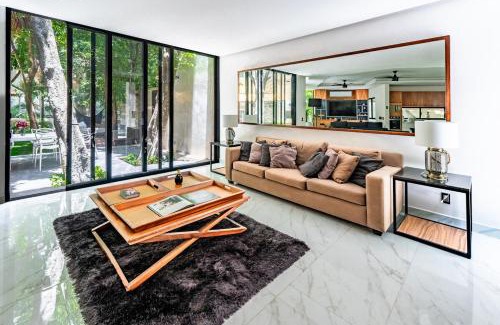 Playacar Fase I Apartment | Stunning modern villa with pool and beach access