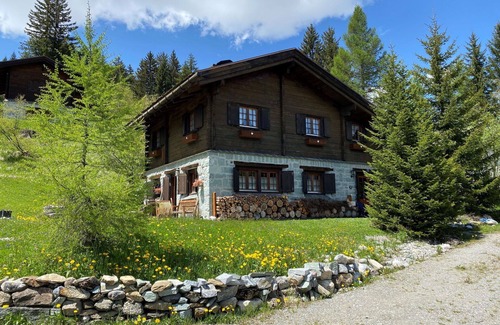 Riom-Parsonz House | Stunning private villa for 8 guests with WIFI, TV, patio, panoramic view and parking