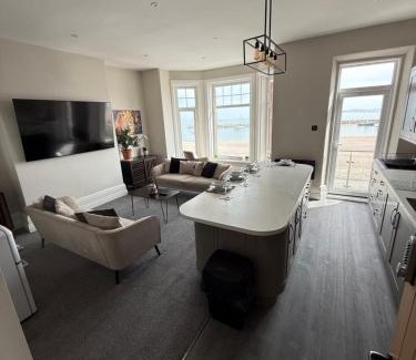 Rhos on Sea Apartment | Stunning Sea View Apartment With Balcony & Parking